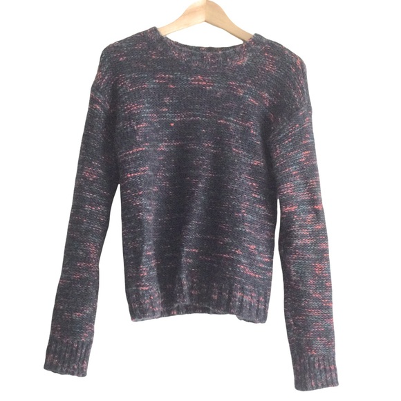 HOLLISTER Knit Multi Colour Sweater Size Small Blue purple pink mix